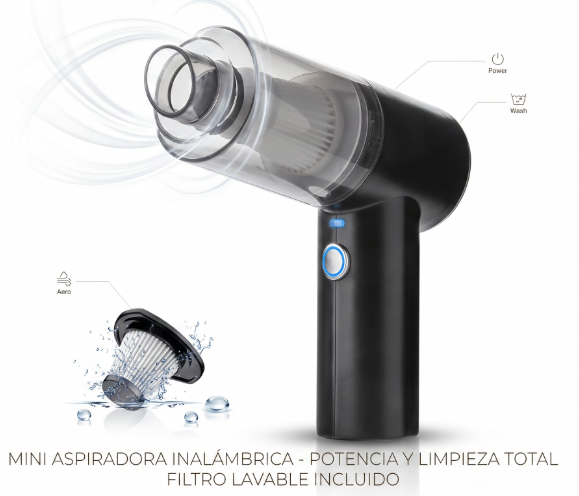 Mini Aspiradora 3 en 1 Recargable